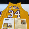 2000-01 Shaquille O'Neal Los Angeles Lakers Game Used Signed Jersey JSA COA