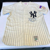 Phil Rizzuto Signed Heavily Inscribed STATS New York Yankees Jersey With JSA COA