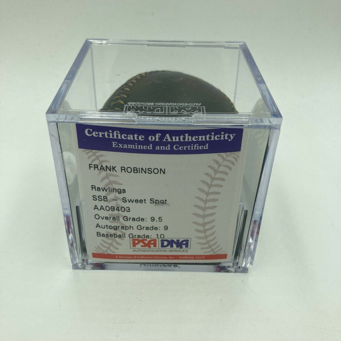 Frank Robinson Signed Major League Baseball PSA DNA Graded MINT+ 9.5