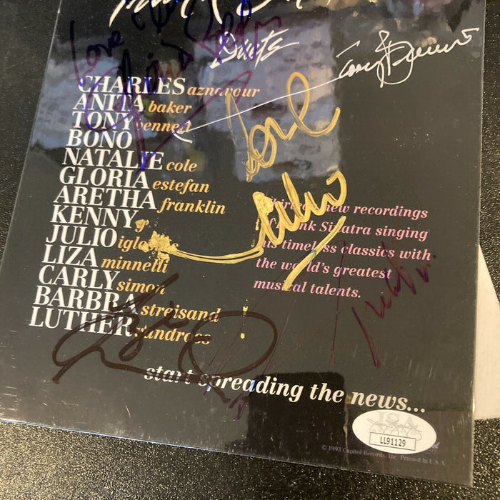 Liza Minnelli Tony Bennett Gloria Estefan LeRoy Neiman Signed Frank Sinatra JSA