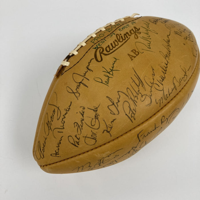 1965 Pro Bowl Team Signed Football 35 Sigs With Jim Brown JSA COA