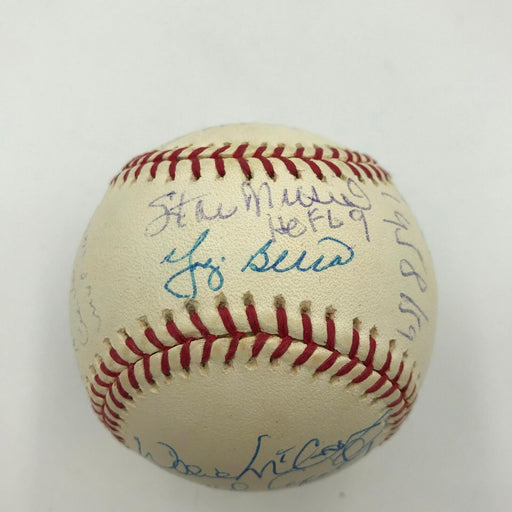 Rare Hank Aaron Ernie Banks Stan Musial MVP's Signed Inscribed NL Baseball JSA