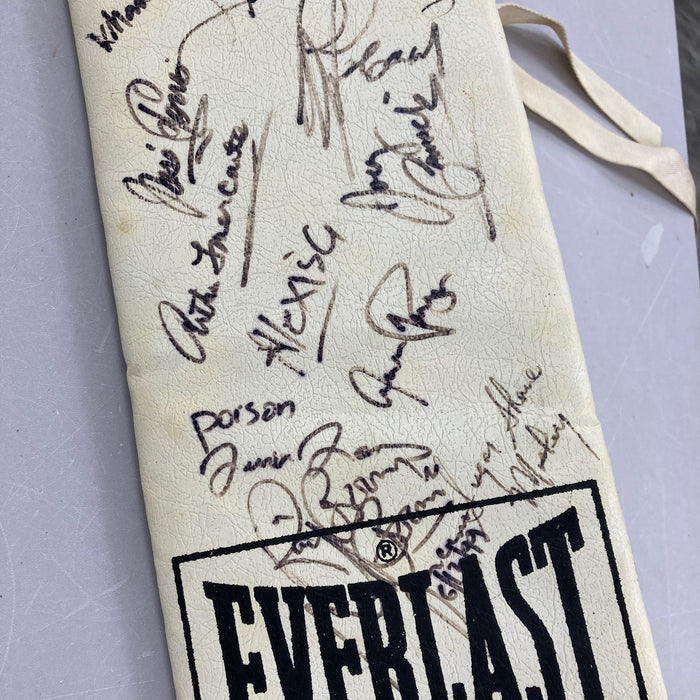 Boxing Legends Signed Post Joe Frazier Sugar Ray Leonard Floyd Patterson JSA