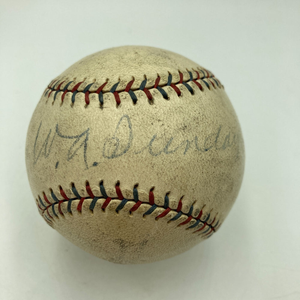 Billy Sunday Signed 1925 American League Baseball Evangelist JSA & Beckett