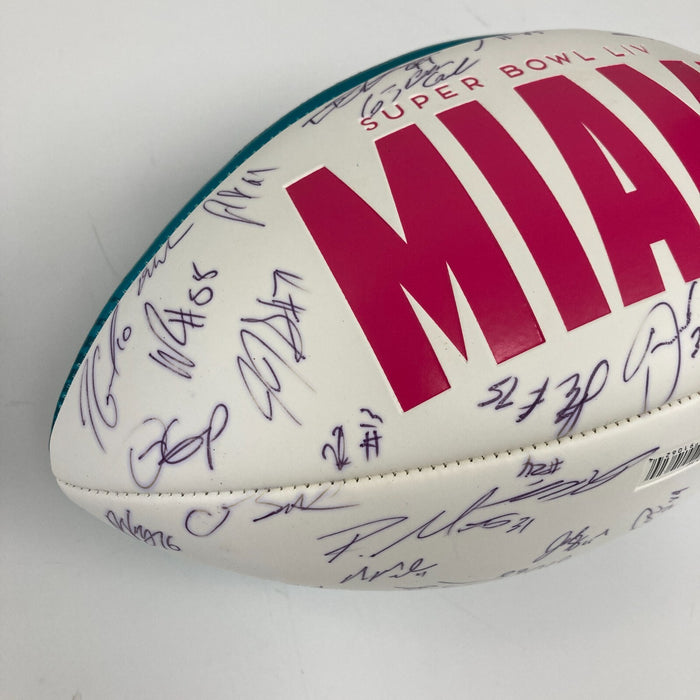 2019 San Francisco 49ers NFC Champs Team Signed Super Bowl LIV Football PSA DNA