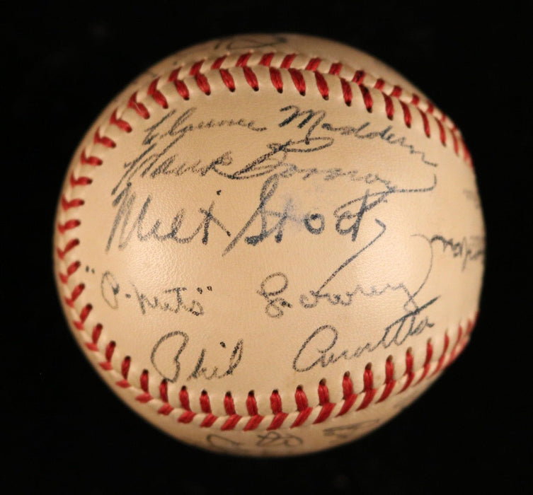 1948 Chicago Cubs Team Signed National League Ford Frick Baseball JSA COA