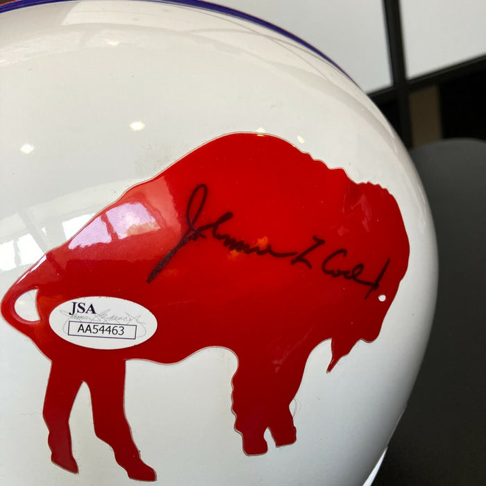 O.J. Simpson & Johnnie Cochran Signed Buffalo Bills Full Size Helmet JSA COA