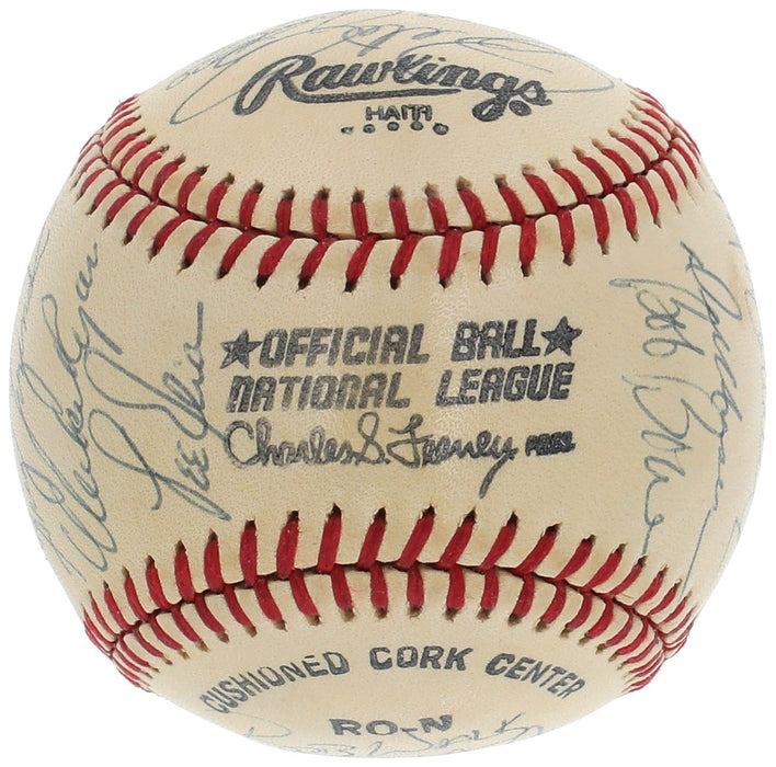1980 Philadelphia Phillies World Series Champs Team Signed Baseball JSA COA