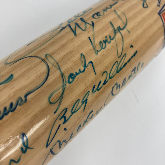 Mickey Mantle Ted Williams Willie Mays Hank Aaron HOF Multi Signed Bat JSA COA