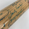 Mickey Mantle Ted Williams Willie Mays Hank Aaron HOF Multi Signed Bat JSA COA