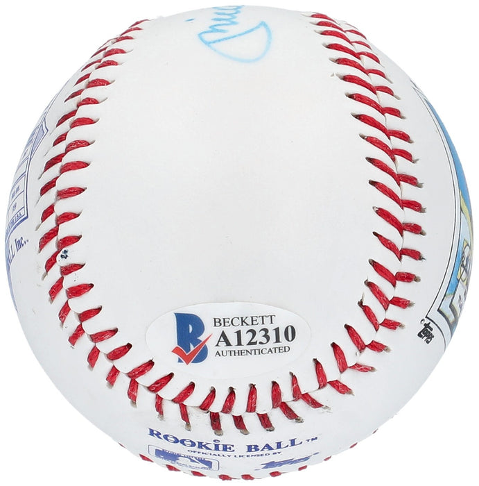 Mickey Mantle Signed 1952 Topps Rookie Card Commemorative Baseball Beckett COA