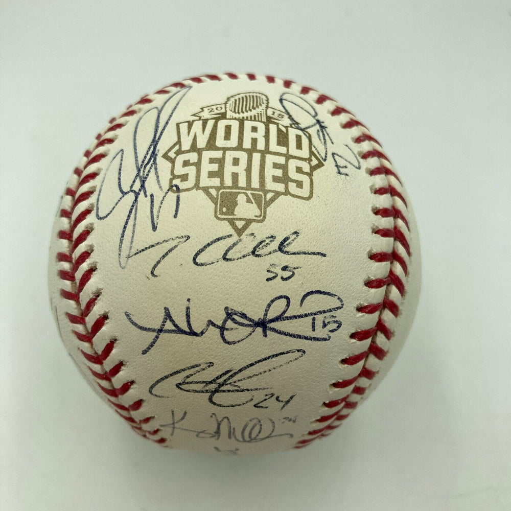 2015 Kansas City Royals World Series Champs Team Signed W.S. Baseball JSA COA