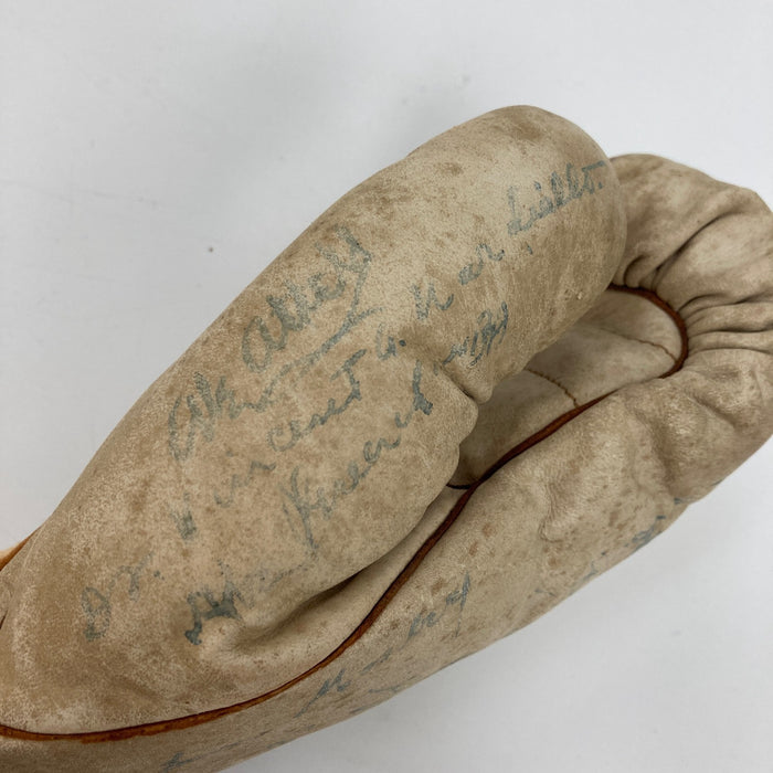 Abe Attell James Braddock Boxing Legends Signed Boxing Glove 23 Sigs JSA COA