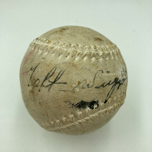 Taft "Taffy" Wright Signed 1940's Comiskey Park Baseball Chicago White Sox