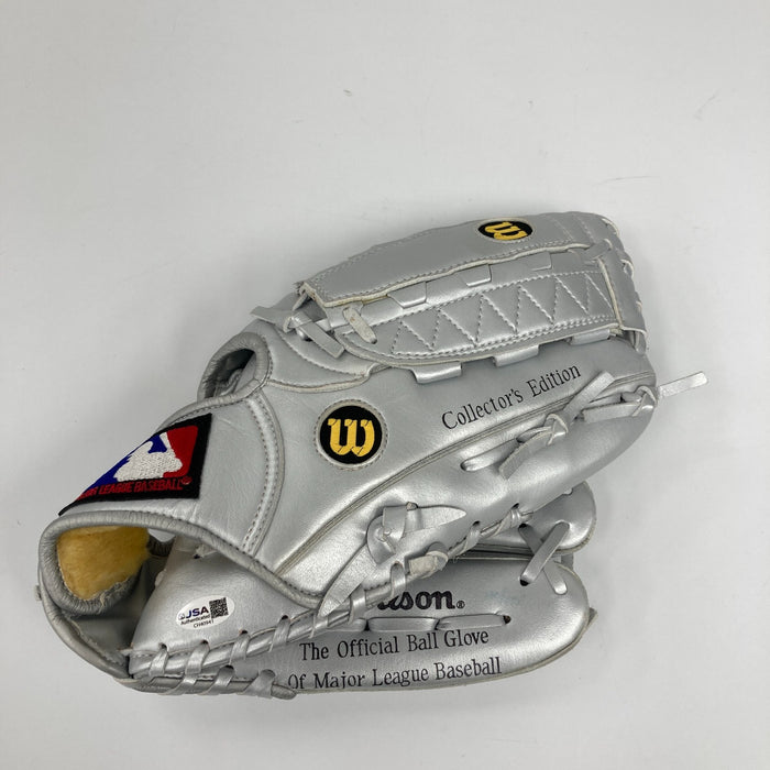 David Wells 1998 Perfect Game Signed Wilson Baseball Glove JSA COA