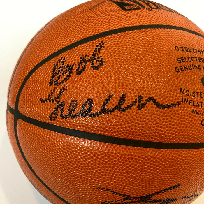 1970-71 Milwaukee Bucks NBA Champs Team Signed Official Game Basketball JSA COA