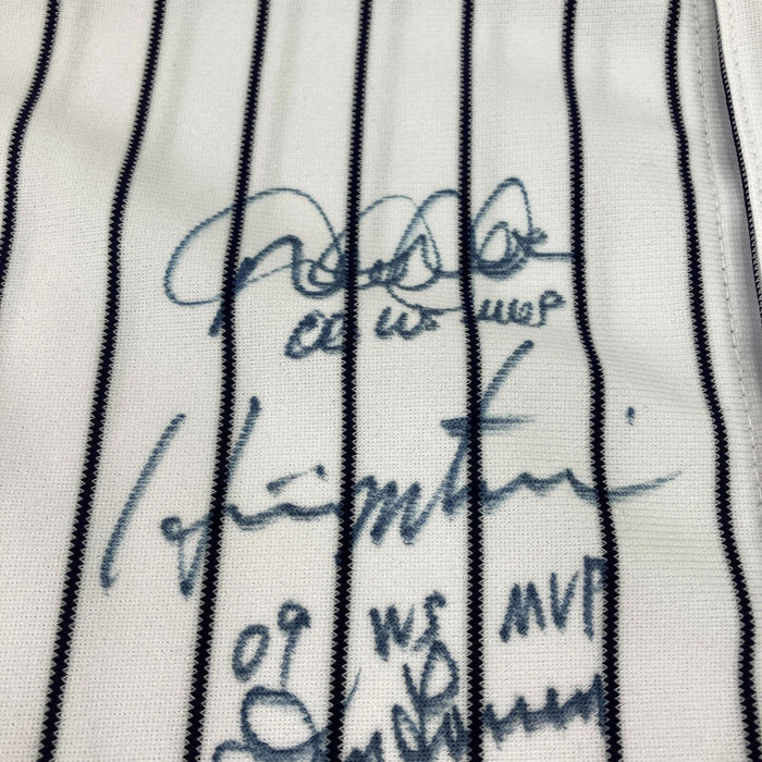 Derek Jeter New York Yankees World Series MVP's Signed Jersey 11 Sigs MLB Auth