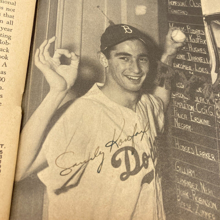 1955 Brooklyn Dodgers W.S. Champs Team Signed Yearbook Jackie Robinson JSA COA