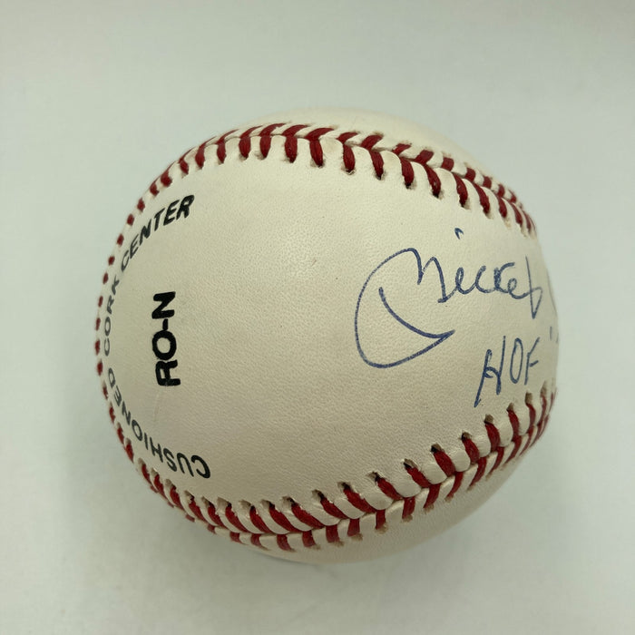 Mickey Mantle Hall Of Fame HOF 1974 Signed Baseball PSA DNA