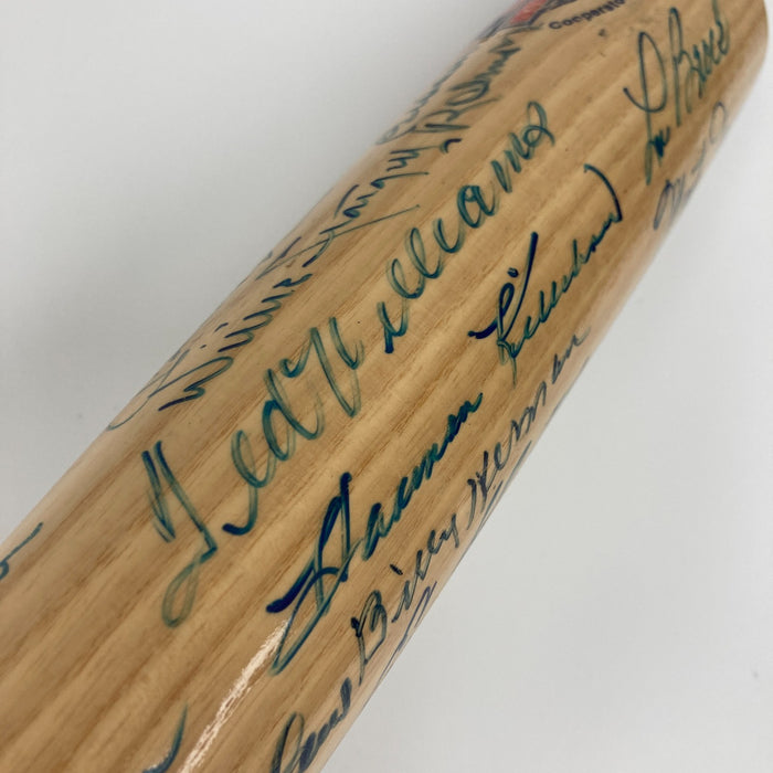 Mickey Mantle Ted Williams Willie Mays Hank Aaron HOF Multi Signed Bat JSA COA