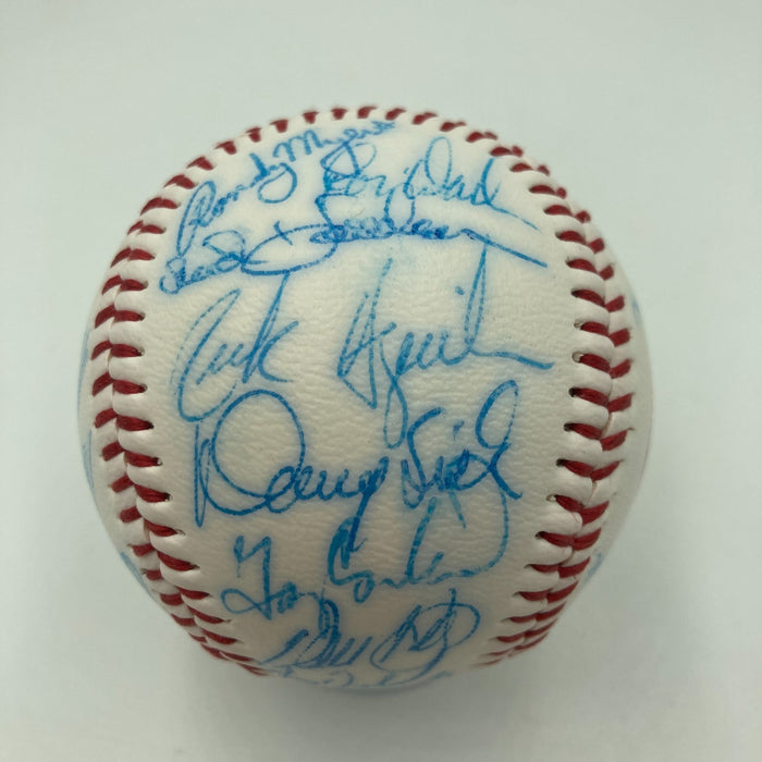 Vintage 1986 New York Mets World Series Champs Team Signed Baseball JSA COA
