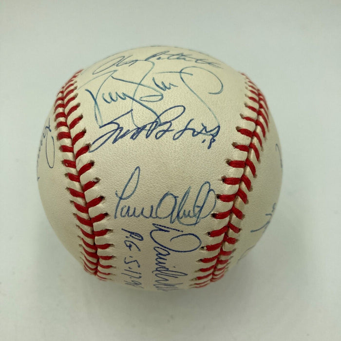 1998 New York Yankees World Series Champs Team Signed Baseball Derek Jeter JSA