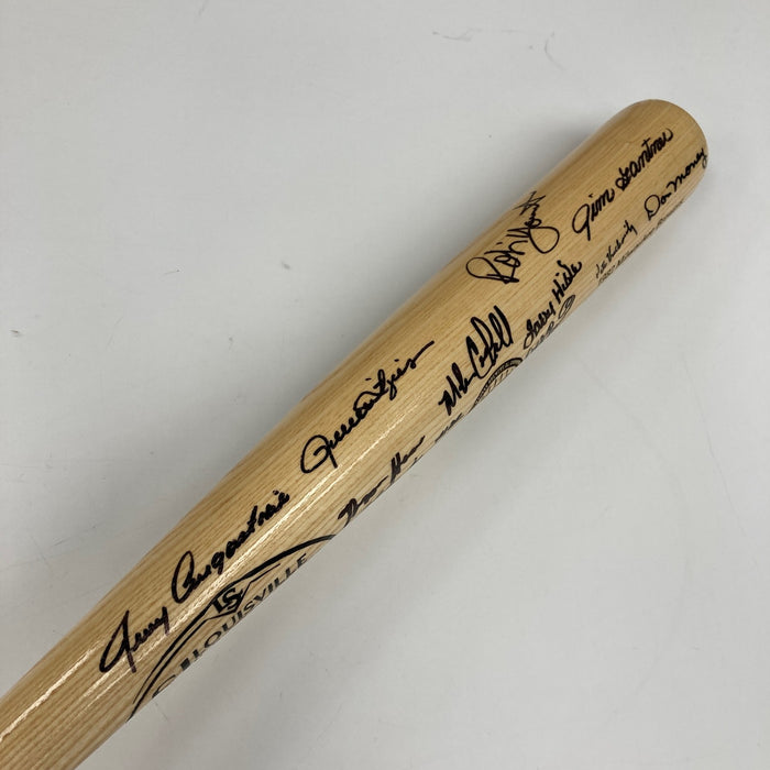 1982 Milwaukee Brewers American League Champs Team Signed Baseball Bat MLB Holo
