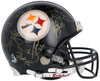 2005 Pittsburgh Steelers Super Bowl Champs Team Signed Game Helmet Beckett COA