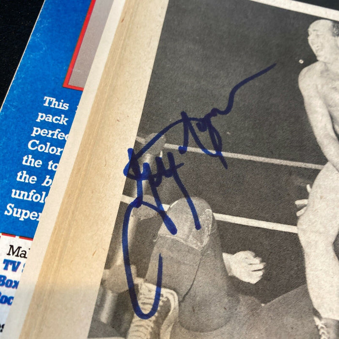 Verne Gagne Signed Vintage Wrestling The Wrestler Annual Magazine