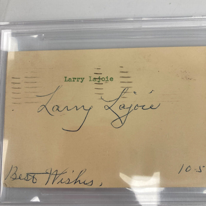 Napoleon Nap Lajoie Signed 1956 Government Postcard JSA BGS Certified