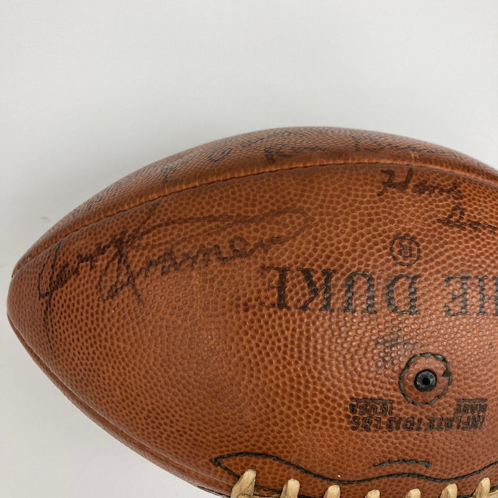 1962 Green Bay Packers NFL Champs Team Signed Football PSA DNA