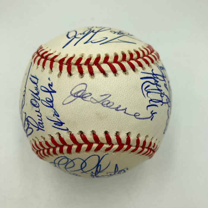 1998 New York Yankees World Series Champs Team Signed Baseball Derek Jeter JSA
