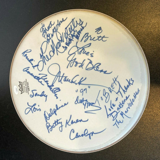The Marvelettes Band Signed Autographed Drumhead With 12 Signatures JSA COA