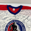 NHL Hall Of Fame Signed Hockey Jersey With 75 Signatures! Wayne Gretzky JSA COA