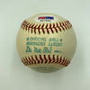 Beautiful Cal Hubbard Single Signed American League Baseball PSA DNA COA HOF