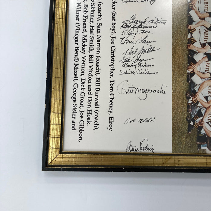 1960 Pittsburgh Pirates World Series Champs Team Signed 16x20 Photo JSA COA