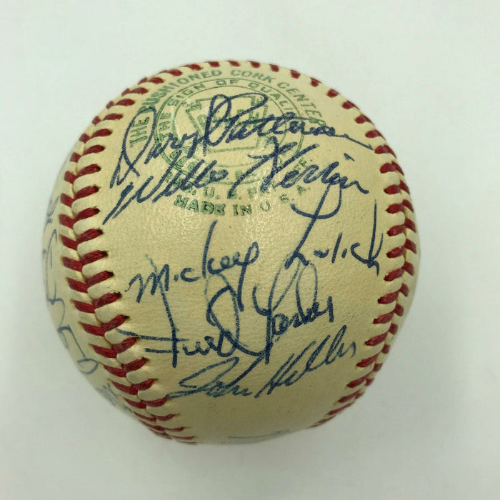 Mint 1968 Detroit Tigers World Series Champs Team Signed Baseball JSA COA