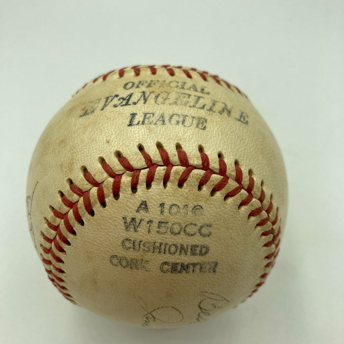 Satchel Paige Signed Baseball Displays As Single Signed JSA COA