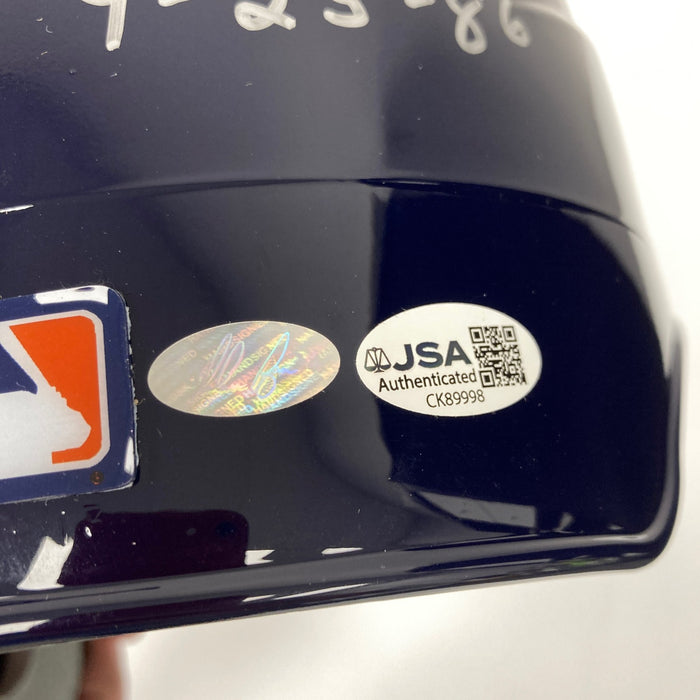 Nolan Ryan Jeff Bagwell Craig Biggio Houston Astros Legends Signed Helmet JSA