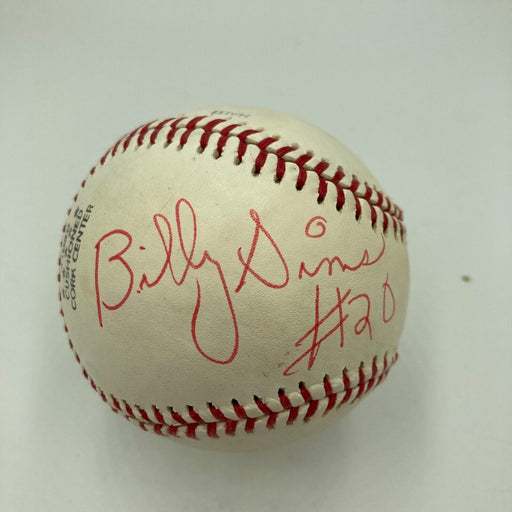 Billy Sims Signed Vintage Baseball Heisman Trophy Winner JSA COA