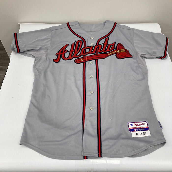 Chipper Jones Signed 2012 Final Season Game Used Atlanta Braves Jersey JSA COA