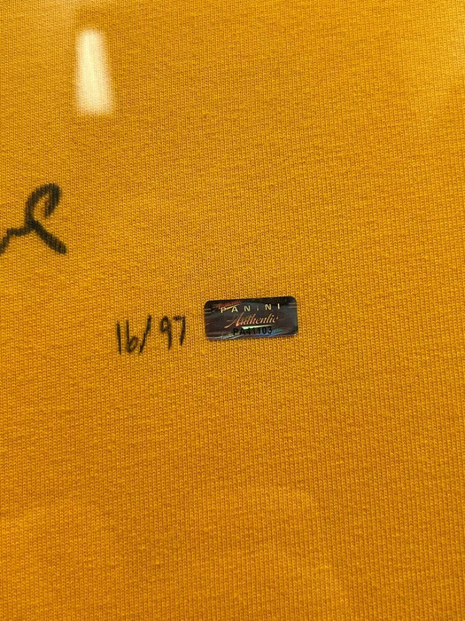 Kobe Bryant "1997 Dunk Champ" Signed Los Angeles Lakers Jersey Framed Panini COA