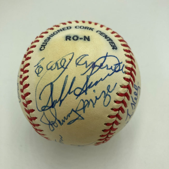 1970's HOF Multi Signed Baseball George Kelly Red Ruffing Stan Musial JSA