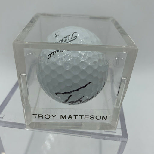 Troy Matteson Signed Autographed Golf Ball PGA With JSA COA