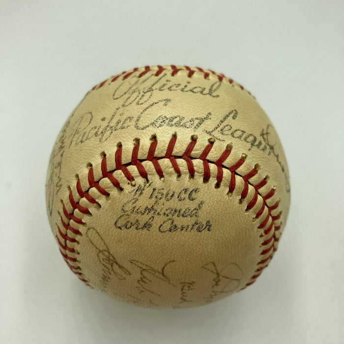 1930's Joe Dimaggio Rookie Era Multi Signed Pacific Coast League Baseball JSA