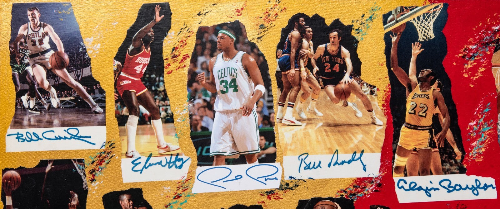 Michael Jordan Kobe Bryant LeBron James Signed Legends Of The Game Art