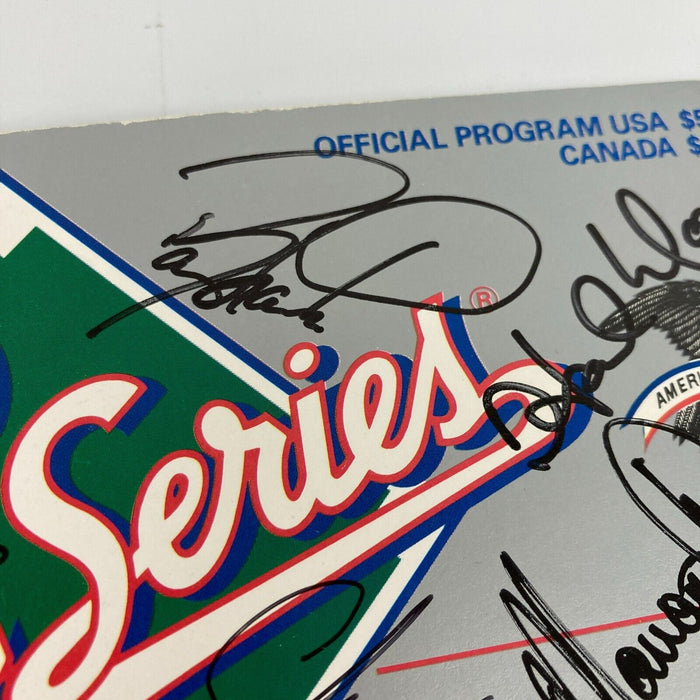 1990 Cincinnati Reds World Series Champs Team Signed W.S. Program JSA COA