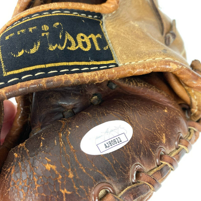 Bob Feller Signed 1940's Wilson Game Model Baseball Glove JSA COA