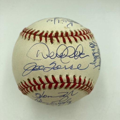 1998 New York Yankees World Series Champs Team Signed Baseball Derek Jeter JSA