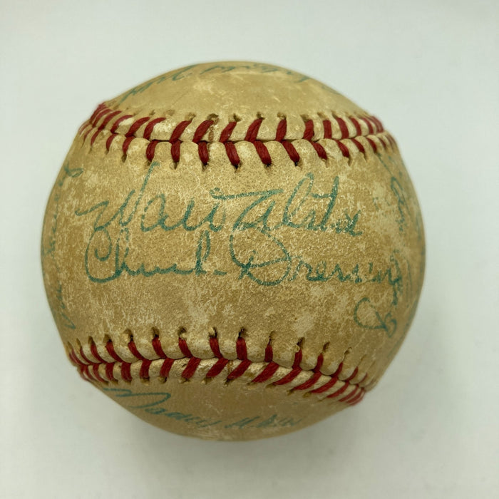 1959 Los Angeles Dodgers World Series Champs Team Signed Baseball Koufax PSA DNA